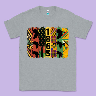 Juneteenth 1865 Brush Stroke Classic Tee Designed By Hra Design Shop
