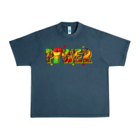 Midnight Navy power juneteenth Urban Heavy Tee - texasbilliewilder