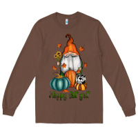 Chestnut happy fall y'all gnome Long Sleeve Tee - RanaPortraitStore