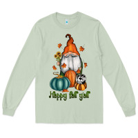 Matcha happy fall y'all gnome Long Sleeve Tee - RanaPortraitStore