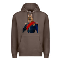 Coffee Pet Portraits, Custom Pet Portraits, Renaissance Pet Portraits, Custom Premium Hoodie - RanaPortraitStore