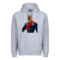 Heather Grey Pet Portraits, Custom Pet Portraits, Renaissance Pet Portraits, Custom Premium Hoodie - RanaPortraitStore