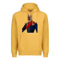Mustard Pet Portraits, Custom Pet Portraits, Renaissance Pet Portraits, Custom Premium Hoodie - RanaPortraitStore