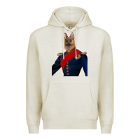 Oatmeal Heather Pet Portraits, Custom Pet Portraits, Renaissance Pet Portraits, Custom Premium Hoodie - RanaPortraitStore