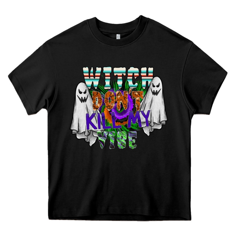 Witch Dont Kill My Vibe Heavy Core Tee by SublimationCraftShop | Teevron