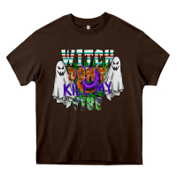 Chocolate Brown witch dont kill my vibe Heavy Core Tee - SublimationCraftShop