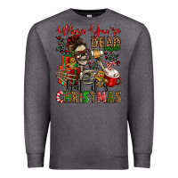 Charcoal Heather when you're dead inside but it's christmas Premium Sweatshirt - Jasminsmagicworld