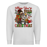 Dove Grey when you're dead inside but it's christmas Premium Sweatshirt - Jasminsmagicworld
