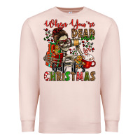 Pale Pink when you're dead inside but it's christmas Premium Sweatshirt - Jasminsmagicworld