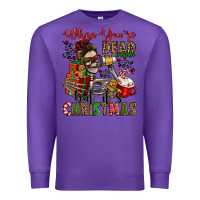 Purple when you're dead inside but it's christmas Premium Sweatshirt - Jasminsmagicworld