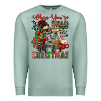 Seafoam when you're dead inside but it's christmas Premium Sweatshirt - Jasminsmagicworld