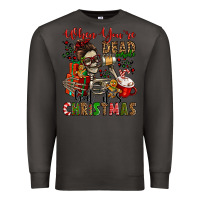 Smoke when you're dead inside but it's christmas Premium Sweatshirt - Jasminsmagicworld