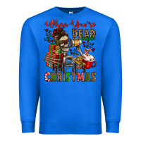 True Royal when you're dead inside but it's christmas Premium Sweatshirt - Jasminsmagicworld