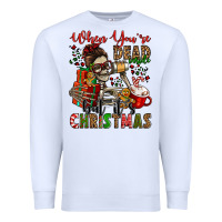 White when you're dead inside but it's christmas Premium Sweatshirt - Jasminsmagicworld