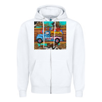 White western  american truck sunflowers  mousepad Zipper Hoodie - HRA Design Shop