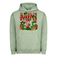 Pigment Oil Green Christmas Mini Elf Urban Hoodie - BundleAndBundleShop