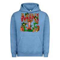 Pigment Pebble Blue Christmas Mini Elf Urban Hoodie - BundleAndBundleShop