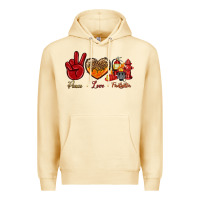 Pina Colada peace love firefighter Premium Hoodie - NancyCooperArtShop