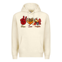 Sandshell peace love firefighter Premium Hoodie - NancyCooperArtShop