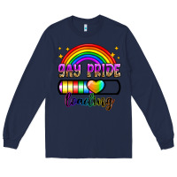 Navy gay pride loading Long Sleeve Tee - Zillion Design Studio