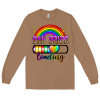 Toasted Coconut gay pride loading Long Sleeve Tee - Zillion Design Studio