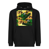 Harvester Seamless Pattern Heavyweight Hoodie | Teevron