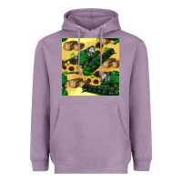 Lavender harvester seamless pattern Heavyweight Hoodie - BundleAndBundleShop