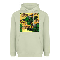 Matcha harvester seamless pattern Heavyweight Hoodie - BundleAndBundleShop