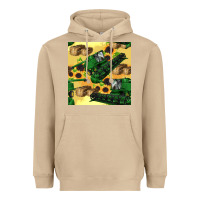 Mushroom harvester seamless pattern Heavyweight Hoodie - BundleAndBundleShop