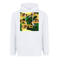 White harvester seamless pattern Heavyweight Hoodie - BundleAndBundleShop