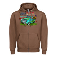 Chestnut american honey Zipper Hoodie - CowhideDigitalArt