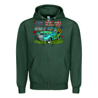 Sports Green american honey Zipper Hoodie - CowhideDigitalArt