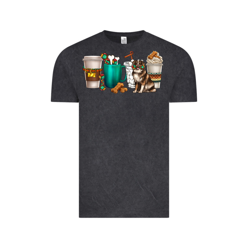 Australian Shepherd Dog Coffee Cups Vintage Tee by texasbilliewilder | Teevron