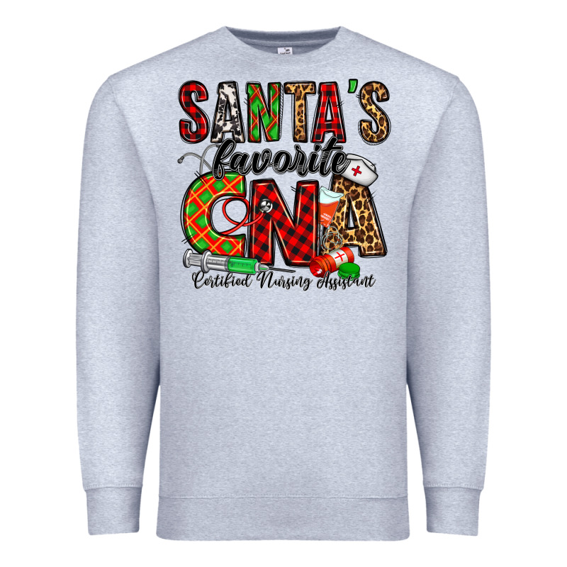 Santa’s Favorite Cna Premium Sweatshirt by Jasminsmagicworld | Teevron