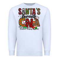 White santa’s favorite cna Premium Sweatshirt - Jasminsmagicworld