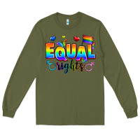Army Green equal rights Long Sleeve Tee - Zillion Design Studio