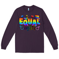 Plum equal rights Long Sleeve Tee - Zillion Design Studio