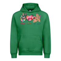 Emerald Peace Love Nail Hustler Urban Hoodie - BundleAndBundleShop