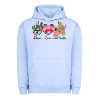 Pigment Grape Ice Peace Love Nail Hustler Urban Hoodie - BundleAndBundleShop