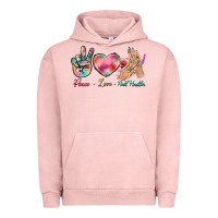 Peace Love Nail Hustler Urban Hoodie | Teevron