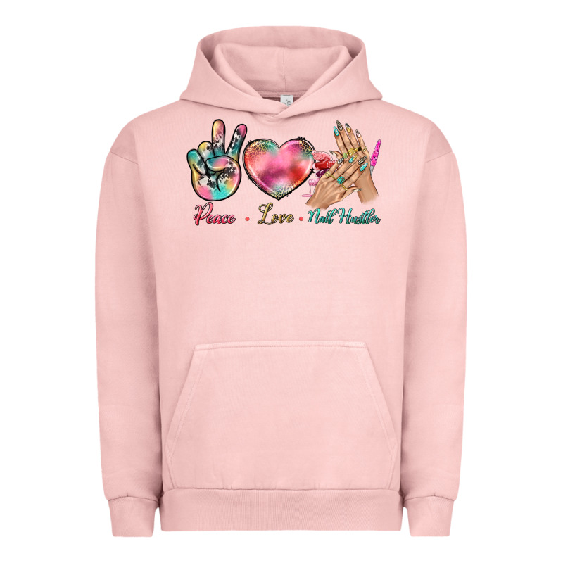 Peace Love Nail Hustler Urban Hoodie by BundleAndBundleShop | Teevron