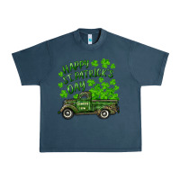 Midnight Navy Happy st. patrick's day shamrock farm truck Urban Heavy Tee - RanaPortraitStore