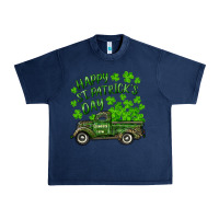 Navy Happy st. patrick's day shamrock farm truck Urban Heavy Tee - RanaPortraitStore