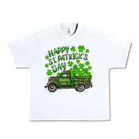 White Happy st. patrick's day shamrock farm truck Urban Heavy Tee - RanaPortraitStore