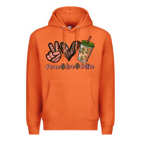 Carrot peace love coffee Premium Hoodie - NancyCooperArtShop
