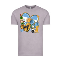 Vintage Zinc argentina  hearts Vintage Tee - texasbilliewilder