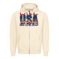 Sandshell land of the free usa Zipper Hoodie - RacoonDesign