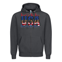 Smoke land of the free usa Zipper Hoodie - RacoonDesign