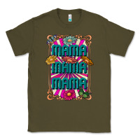 Army Green mama mama mama Classic Tee - CowhideDigitalArt