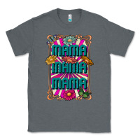 Charcoal Heather mama mama mama Classic Tee - CowhideDigitalArt